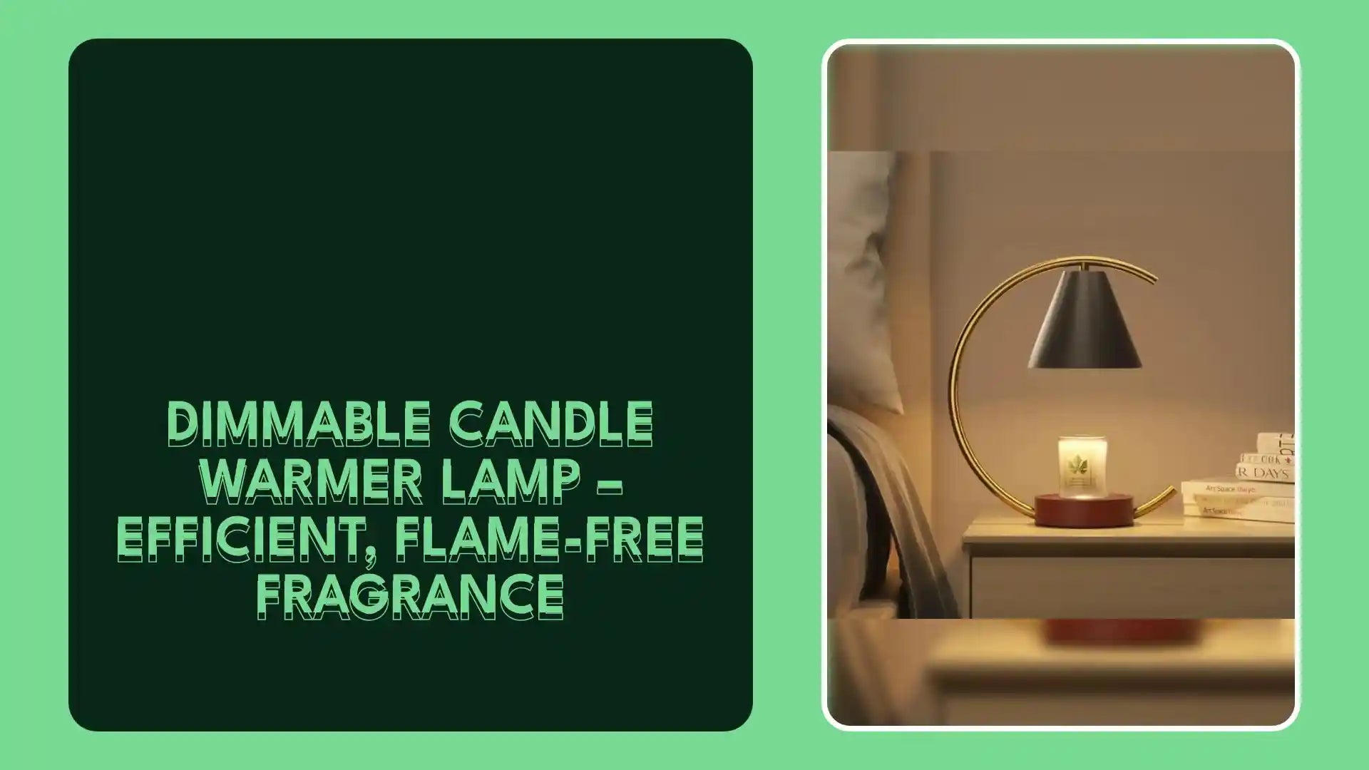Dimmable Candle Warmer Lamp &ndash; Efficient, Flame-Free Fragrance by@Outfy